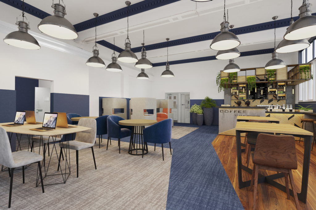 The Bank Space co-work CGI
